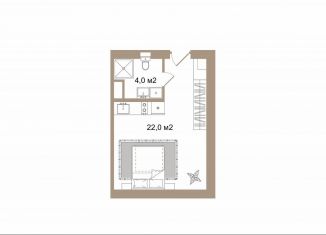 Продаю квартиру студию, 26 м2, Санкт-Петербург, Челябинская улица, 37