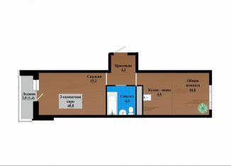 Продается 2-ком. квартира, 40.8 м2, Чита