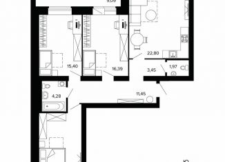 Продаю четырехкомнатную квартиру, 103 м2, Берёзовский, улица Победы, 7, ЖК Уют-Сити