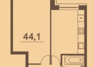 1-комнатная квартира на продажу, 44 м2, Москва, Басманный переулок, 5, метро Комсомольская