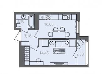 Продается 1-комнатная квартира, 32.8 м2, Волгоград, Краснооктябрьский район, Созидательская улица, 14