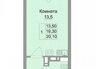 Продаю квартиру студию, 22 м2, Ростов-на-Дону, ЖК Скай Парк, улица Нансена, 83