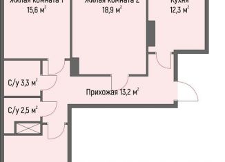 3-ком. квартира на продажу, 84.9 м2, Нижний Новгород, метро Горьковская, Светлогорская улица, 6