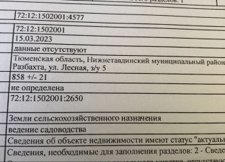 Продаю участок, 8.6 сот., садоводческое некоммерческое товарищество Разбахта