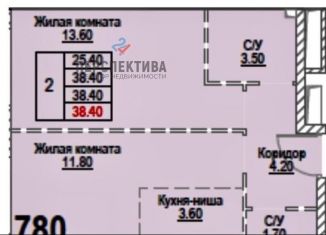 Продам 2-ком. квартиру, 38.4 м2, Москва, ЖК Тринити 2, Дмитровское шоссе, 73Б