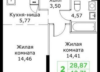 Продам двухкомнатную квартиру, 42.7 м2, Мытищи