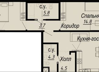 Продажа 2-комнатной квартиры, 71.5 м2, Санкт-Петербург, муниципальный округ Аптекарский Остров