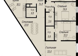 Продается 3-комнатная квартира, 204.7 м2, Санкт-Петербург, муниципальный округ Аптекарский Остров