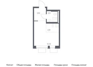 Квартира на продажу студия, 22.3 м2, поселение Рязановское