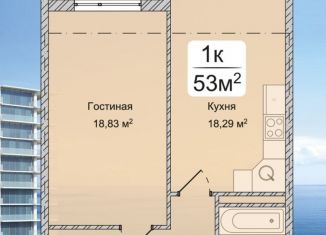 Продается 1-ком. квартира, 53 м2, Избербаш, улица Оника Арсеньевича Межлумова, 12