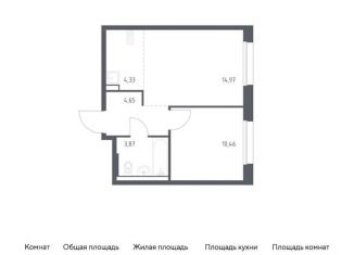 Продается 1-ком. квартира, 38.3 м2, поселение Кокошкино, жилой комплекс Новое Внуково, к23