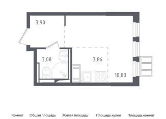 Продам квартиру студию, 21.7 м2, Ленинский городской округ, ЖК Горки Парк