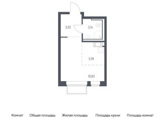 Продам квартиру студию, 21.7 м2, посёлок Мирный, ЖК Томилино Парк, жилой комплекс Томилино Парк, к6.1