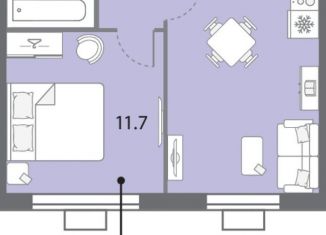 Продам 1-комнатную квартиру, 38 м2, Москва, улица Авиаторов, 1, метро Солнцево