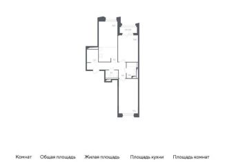 Продам двухкомнатную квартиру, 71.3 м2, Московская область, жилой комплекс Заречье Парк, к3.1
