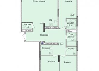 Продам трехкомнатную квартиру, 106.6 м2, Ижевск, жилой район Культбаза
