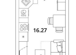 Продается квартира студия, 24.9 м2, Санкт-Петербург, Калининский район