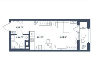 Продажа квартиры студии, 29.3 м2, Санкт-Петербург, метро Московские ворота