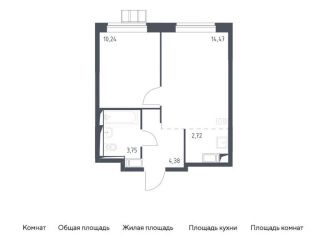 Однокомнатная квартира на продажу, 35.6 м2, поселение Рязановское, жилой комплекс Алхимово, к10