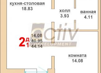 Продажа двухкомнатной квартиры, 44 м2, Верхняя Пышма, Красноармейская улица, 8