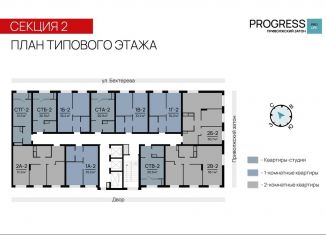 Продажа квартиры студии, 22.8 м2, Астрахань, улица Бехтерева, 8, Кировский район