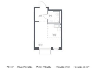 Продам квартиру студию, 21.7 м2, посёлок Мирный, ЖК Томилино Парк, жилой комплекс Томилино Парк, к6.2