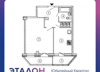 Продажа однокомнатной квартиры, 45.9 м2, Санкт-Петербург, проспект Королёва, 63к1, проспект Королёва