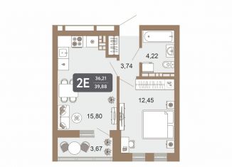Продажа 1-комнатной квартиры, 39.9 м2, Свердловская область