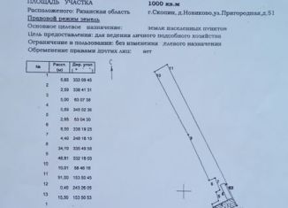 Земельный участок на продажу, 10 сот., деревня Новиково, Пригородная улица, 51