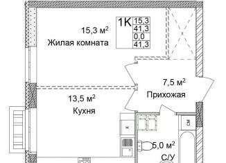 1-ком. квартира на продажу, 41.3 м2, Нижний Новгород, улица Сеченова