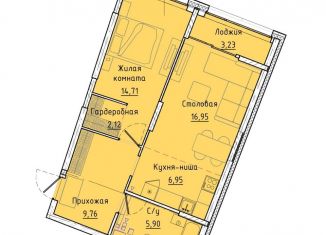 Продажа 1-ком. квартиры, 58 м2, Екатеринбург, Машинная улица, 1Д, ЖК Клевер Парк