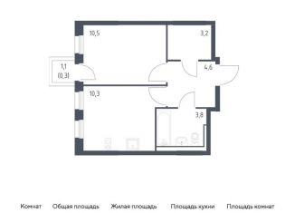 Продаю однокомнатную квартиру, 32.7 м2, Москва, Ленинградское шоссе, 229Ак2