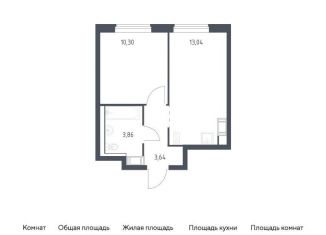 Продаю 1-комнатную квартиру, 30.8 м2, Ленинградская область