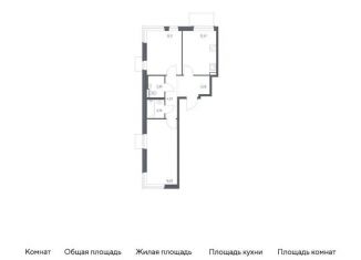 Продается двухкомнатная квартира, 58 м2, Москва
