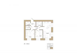 Продам 2-комнатную квартиру, 58.2 м2, Пензенская область, 2-й проезд Свердлова, 27