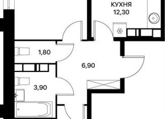 2-комнатная квартира на продажу, 58.1 м2, Ростов-на-Дону