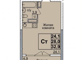 Продажа квартиры студии, 32 м2, Нижний Новгород