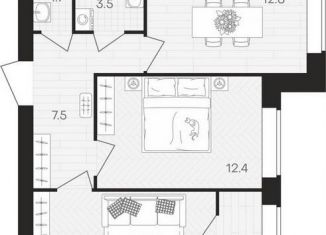 Продается 2-комнатная квартира, 56.3 м2, Пензенская область, площадь Ленина