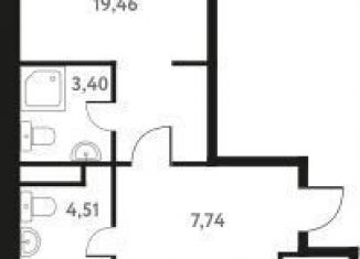 Продается двухкомнатная квартира, 72.7 м2, Пушкино, Школьная улица, 28к2