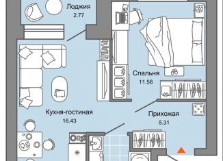 2-комнатная квартира на продажу, 39 м2, Кировская область, улица 4-й Пятилетки, 84