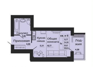 Однокомнатная квартира на продажу, 28.6 м2, Ростовская область, улица 1-й Пятилетки, 2А