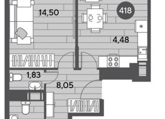 Продажа 2-комнатной квартиры, 62.3 м2, Пушкино