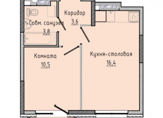 Продам 1-комнатную квартиру, 34.3 м2, Ижевск, жилой район Ракетный