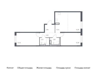 Продается 2-комнатная квартира, 65.7 м2, деревня Лаголово, жилой комплекс Квартал Лаголово, 1