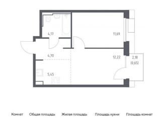 Продажа 1-комнатной квартиры, 38.9 м2, Москва, жилой комплекс Квартал Герцена, к2