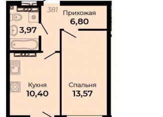 Продается 1-комнатная квартира, 36.6 м2, Верхняя Пышма, улица Огнеупорщиков, 5Б