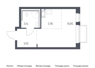 Продам квартиру студию, 21.7 м2, Московская область, жилой комплекс Томилино Парк, к6.1