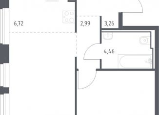 Продажа 1-комнатной квартиры, 44.1 м2, Москва, ЮАО, жилой комплекс Квартал Герцена, к2
