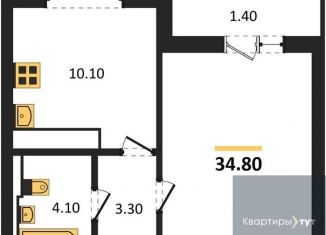 Продам однокомнатную квартиру, 34.8 м2, Воронеж, улица Загоровского, 13к2, Центральный район