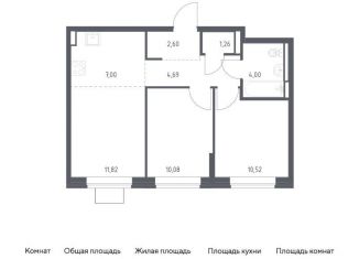 Продается двухкомнатная квартира, 52 м2, Ленинский городской округ, жилой комплекс Богдановский Лес, 10.2